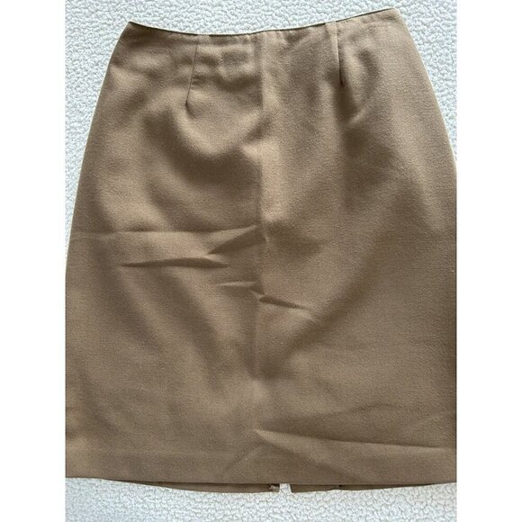 Vintage Karen Morgan Camel Pencil Skirt Size 6 - Picture 1 of 6